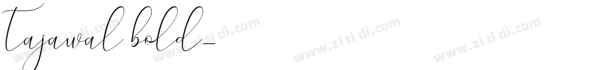 tajawal bold字体转换